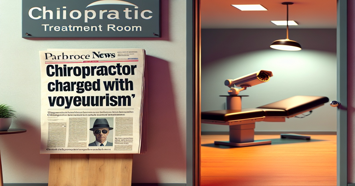 Main image to the post Chiropractor Charged with Voyeurism After Hidden Cameras Found in Treatment Rooms