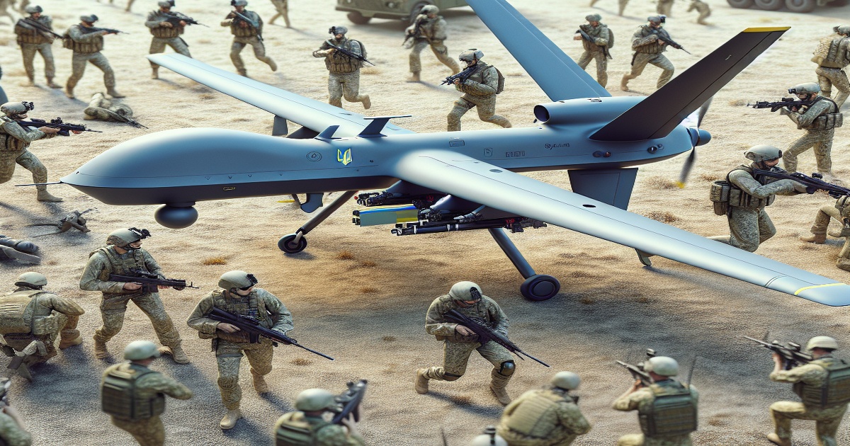 Main image to the post Ukrainian Troops Embrace New "Lyut" Drone for Ground Combat in Ongoing Conflict