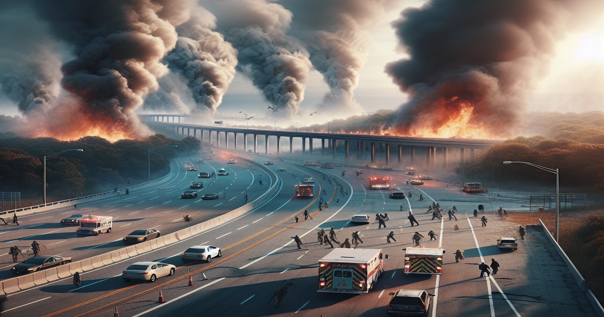 Main image to the post Rapidly Spreading Brush Fires Force Evacuations and Highway Closure on Long Island