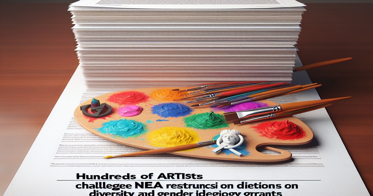 Main image to the post Hundreds of Artists Challenge NEA Restrictions on Diversity and Gender Ideology Grants