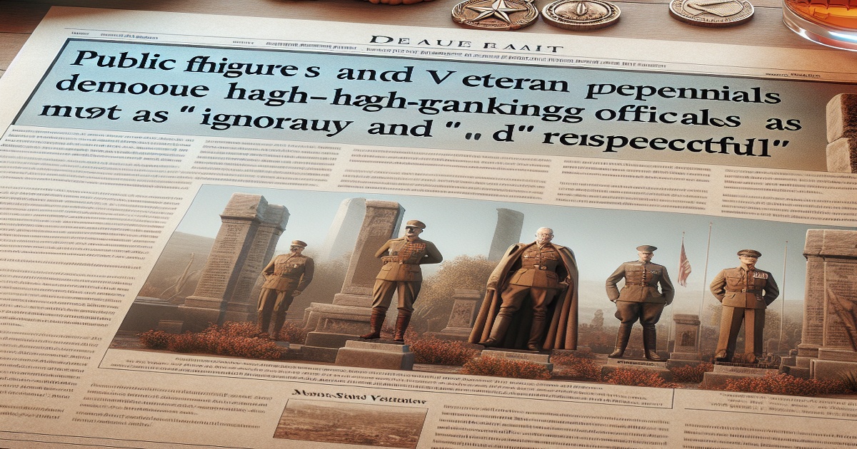 Main image to the post UK Politicians and Veterans Denounce VP's Remarks as "Ignorant" and "Disrespectful"