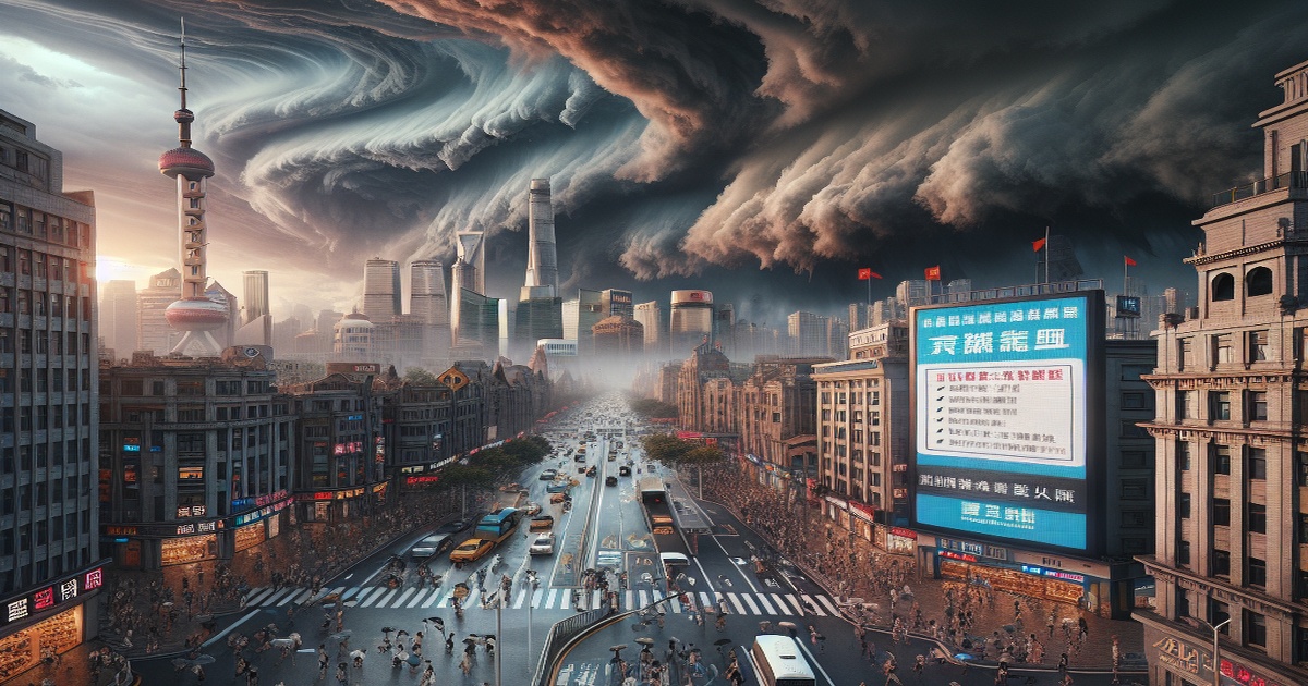 Main image to the post Shanghai Takes Precautions as Tropical Storm Co-May Hits Eastern China