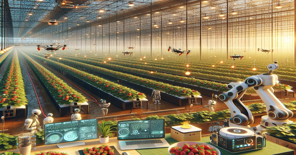 Main image to the post How AI and Greenhouses Are Revolutionizing Strawberry Production for Year-Round Availability