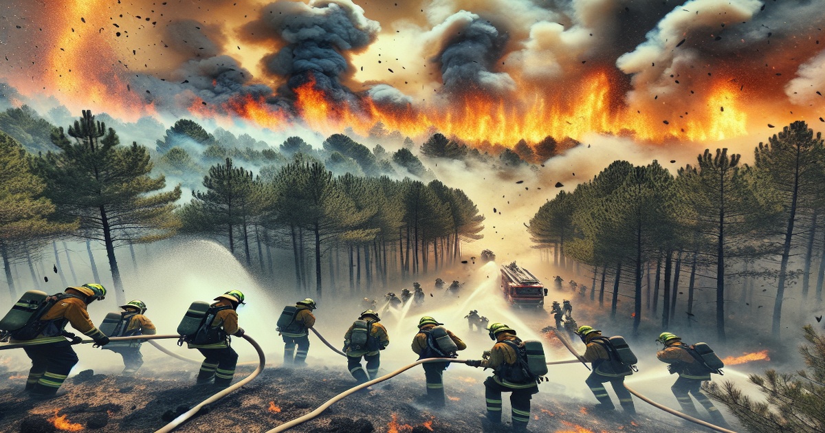 Main image to the post Firefighters Battle Major Wildfire in Southern France