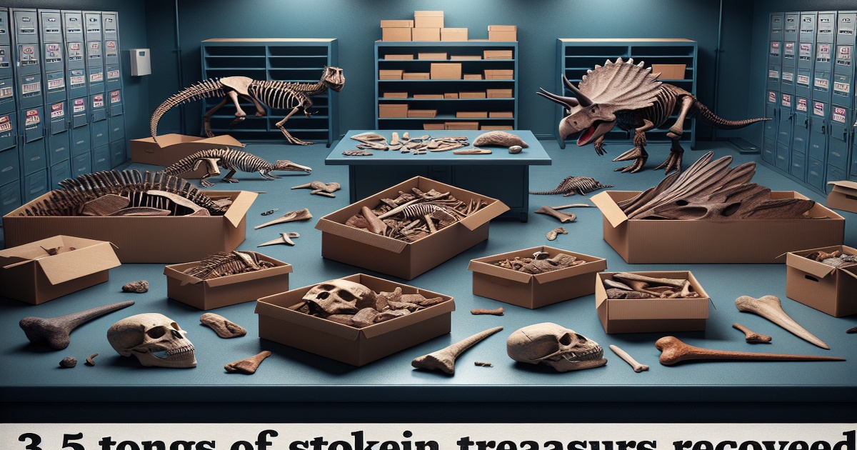 Main image to the post 3.5 Tons of Stolen Paleontological Treasures Recovered, Gang Sentenced to Prison