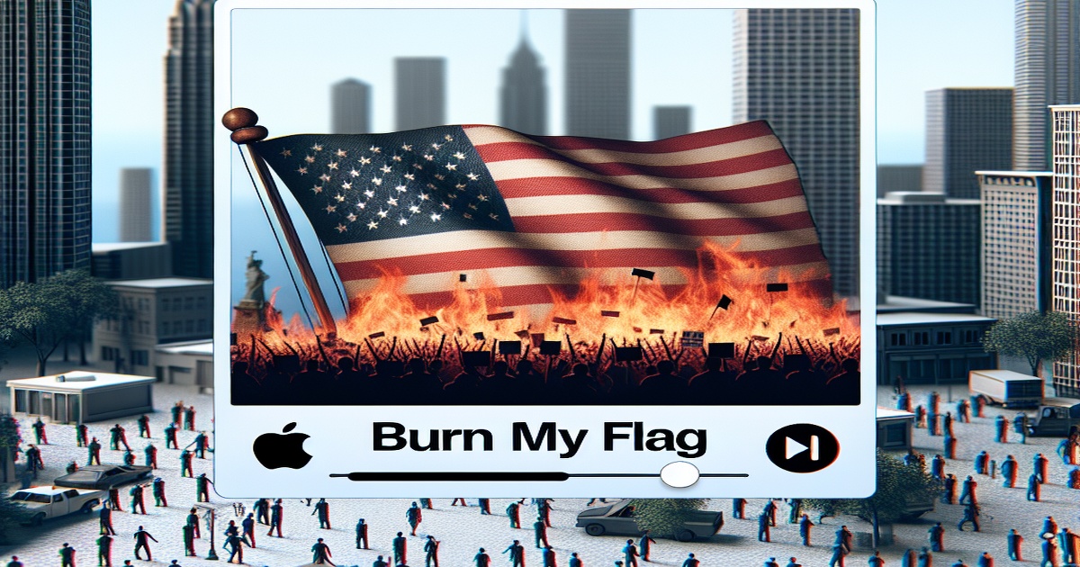 Main image to the post Forgiato Blow's "Burn My Flag" Hits iTunes as Political Tensions Rise