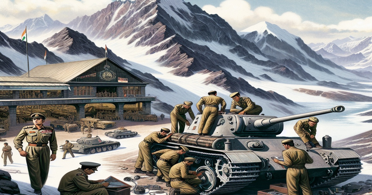 Main image to the post Indian Army Sets Up World's Highest Tank Repair Facilities in Eastern Ladakh