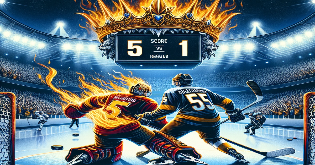 Main image to the post Flames Dominate Kings 5-1 in Regular-Season Finale