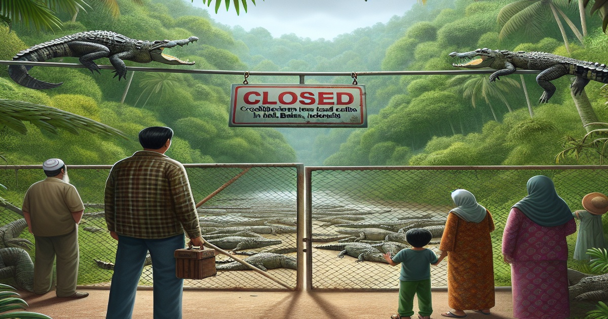 Main image to the post Crocodile Farm Escape Prompts Closure Calls in Batam, Indonesia