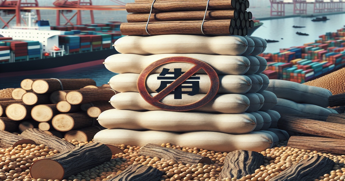 Main image to the post China Escalates Trade Retaliation by Halting U.S. Soybean and Log Imports