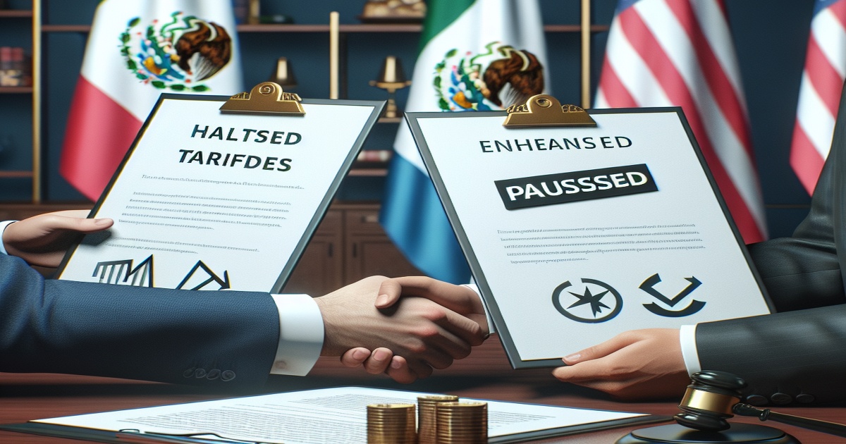 Main image to the post Trump and Sheinbaum Reach Agreement to Pause Tariffs and Enhance Border Security