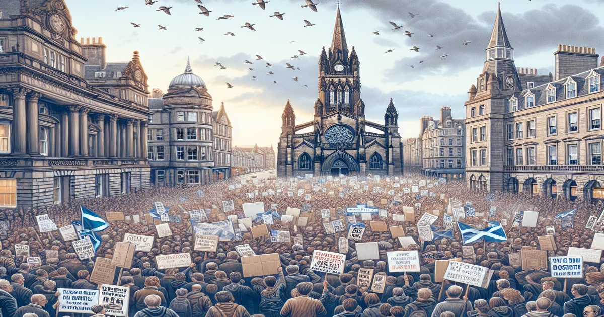Main image to the post Protests Erupt in Edinburgh and Aberdeen Ahead of Trump’s Scotland Visit