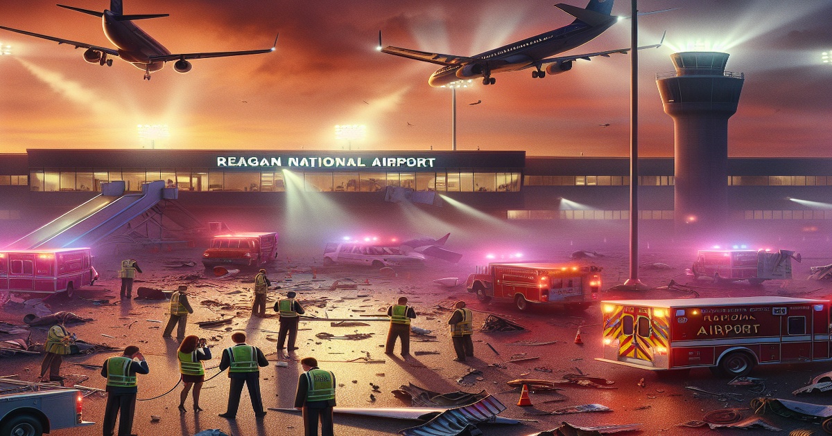 Main image to the post 67 Perish in Mid-Air Collision at Reagan National Airport, Sparking Safety Concerns