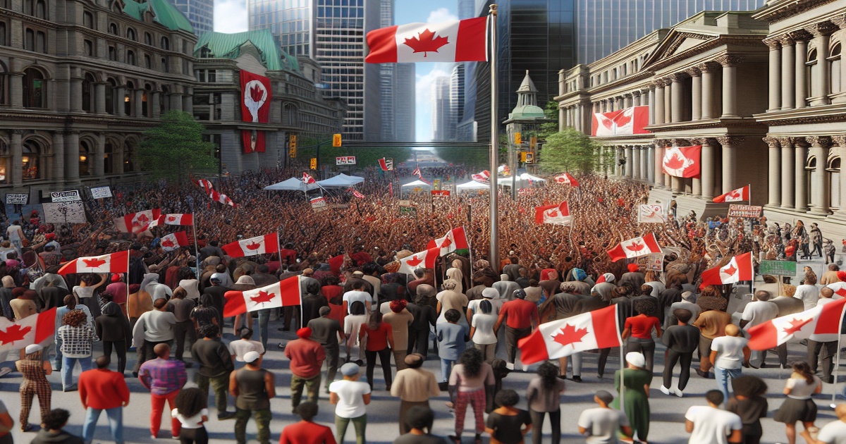 Main image to the post Canadians Rally Against Trump's Threats, Asserting Independence and Unity