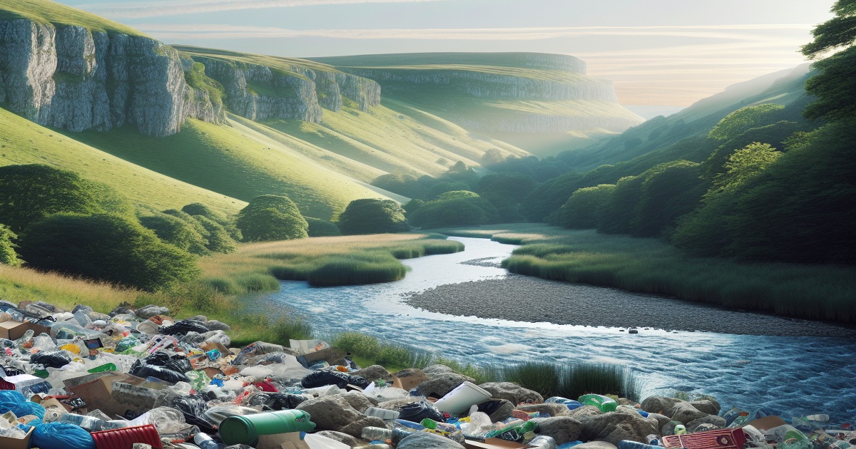 Litter Threatens Beauty and Wildlife at Popular UK Beauty Spot, Dovedale