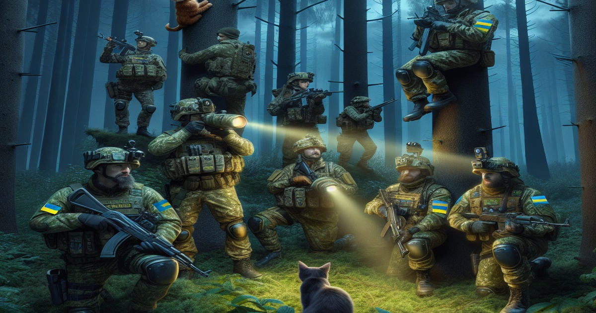 Main image to the post Ukrainian Forces Utilize Unconventional Tactics with Cat Noises Amid Ongoing Conflict