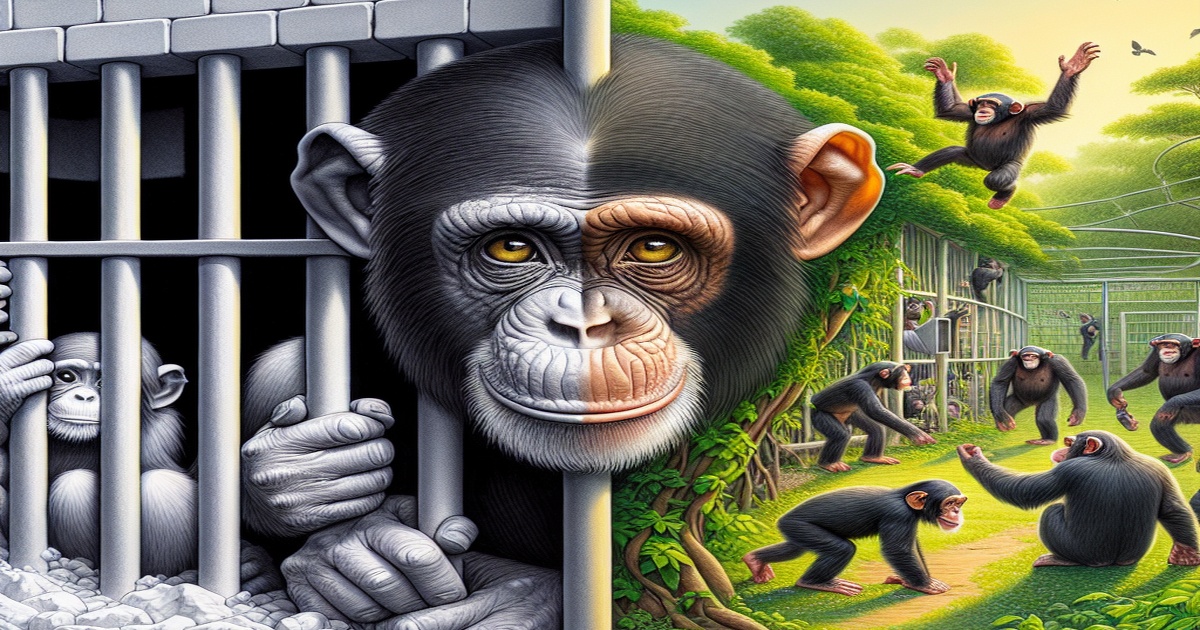 Main image to the post From Drug Lord's Captive to Sanctuary, a Chimpanzee's Uncertain Future