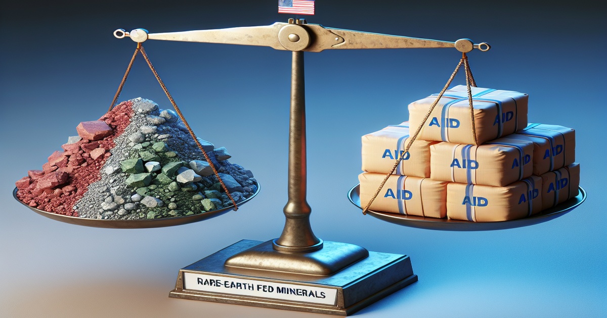 Main image to the post Rare-Earth Minerals for American Aid? Trump Demands Resources, Zelensky Hesitates.