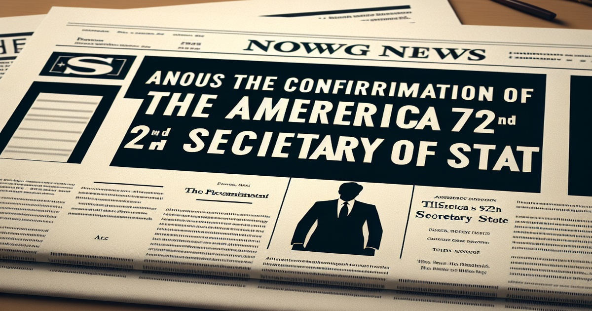 Main image to the post Marco Rubio Confirmed as America's 72nd Secretary of State