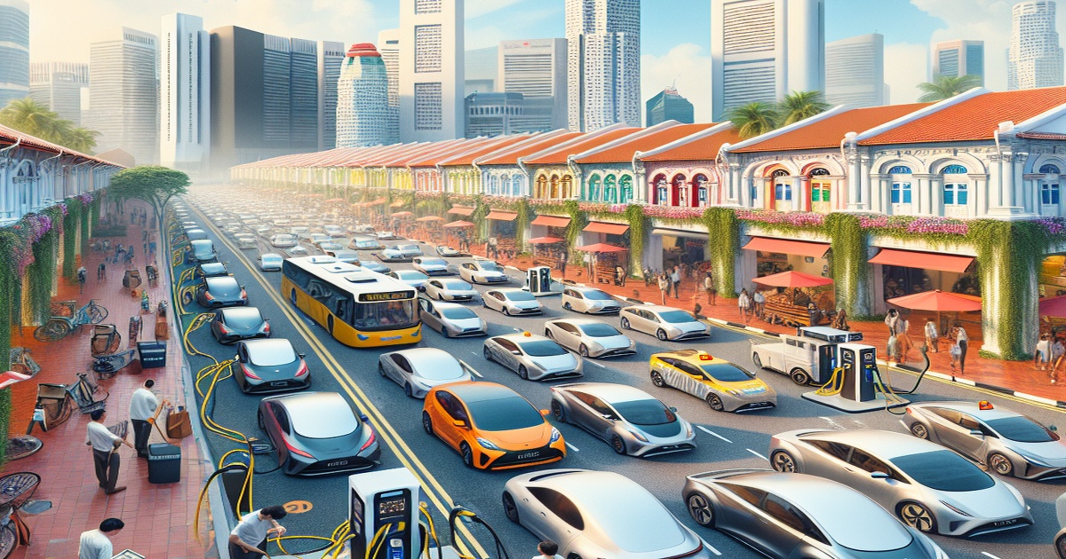 Main image to the post Singapore to Phase Out Diesel Cars and Taxis by 2025 in Push for Cleaner Energy