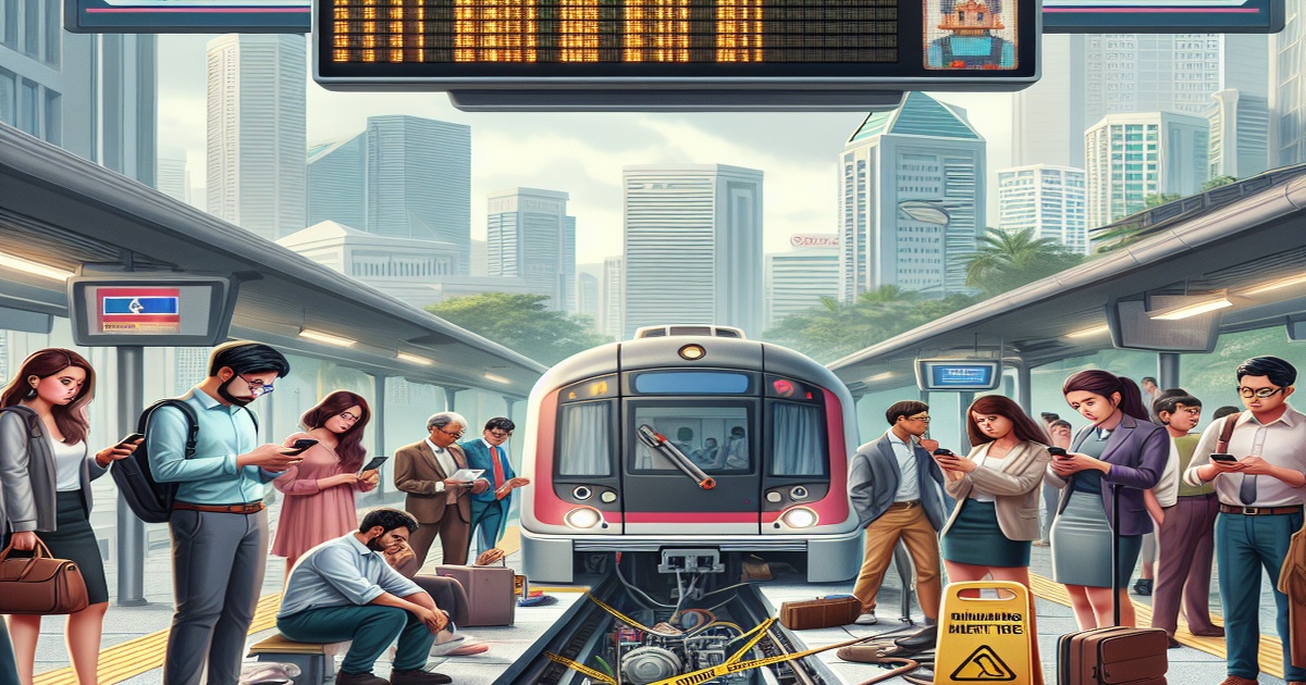 Main image to the post Track Fault Causes Frustration and Delays for Commuters in Singapore