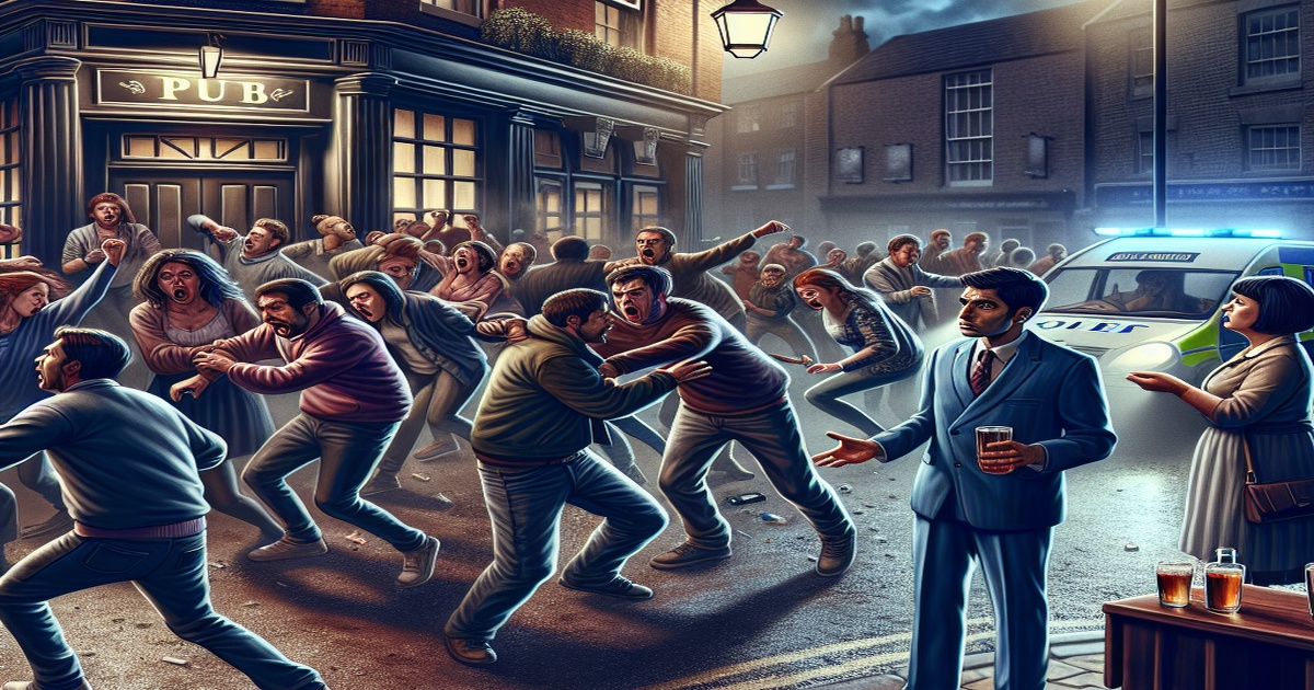 Main image to the post Brawl Erupts Outside Pub, Leaving Staff Shaken and Pleading for Help