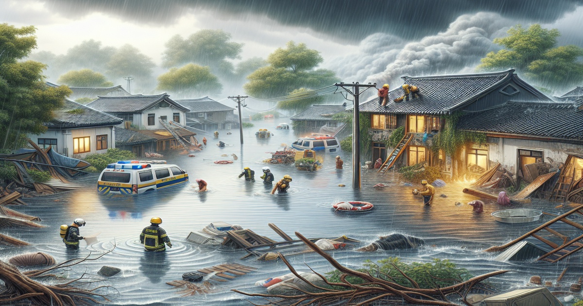 Main image to the post Flash Flood in Shandong Province Claims Lives, Leaves Others Missing