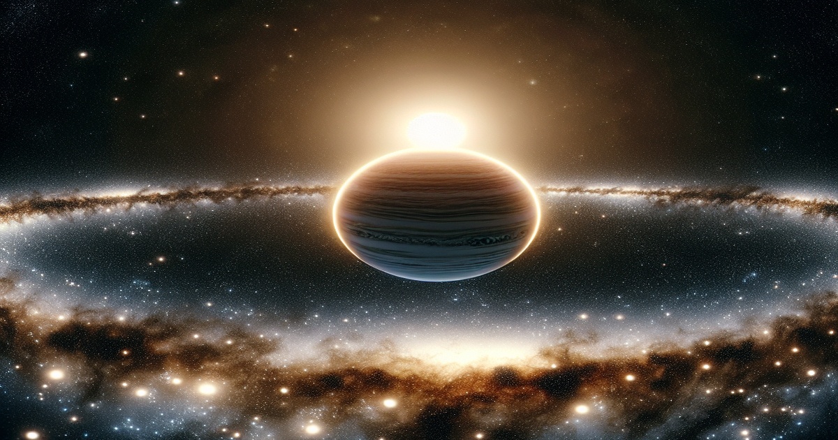 Main image to the post Astronomers Discover Rare Exoplanet AT2021uey b at the Edge of the Galaxy