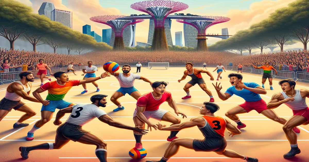 Main image to the post Kho Kho Makes Historic Debut in Singapore, Promoting the Growth of Indigenous Sport