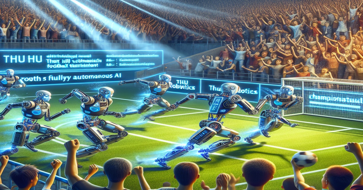 THU Robotics Claims Championship in China's First Fully Autonomous AI Robot Football Tournament
