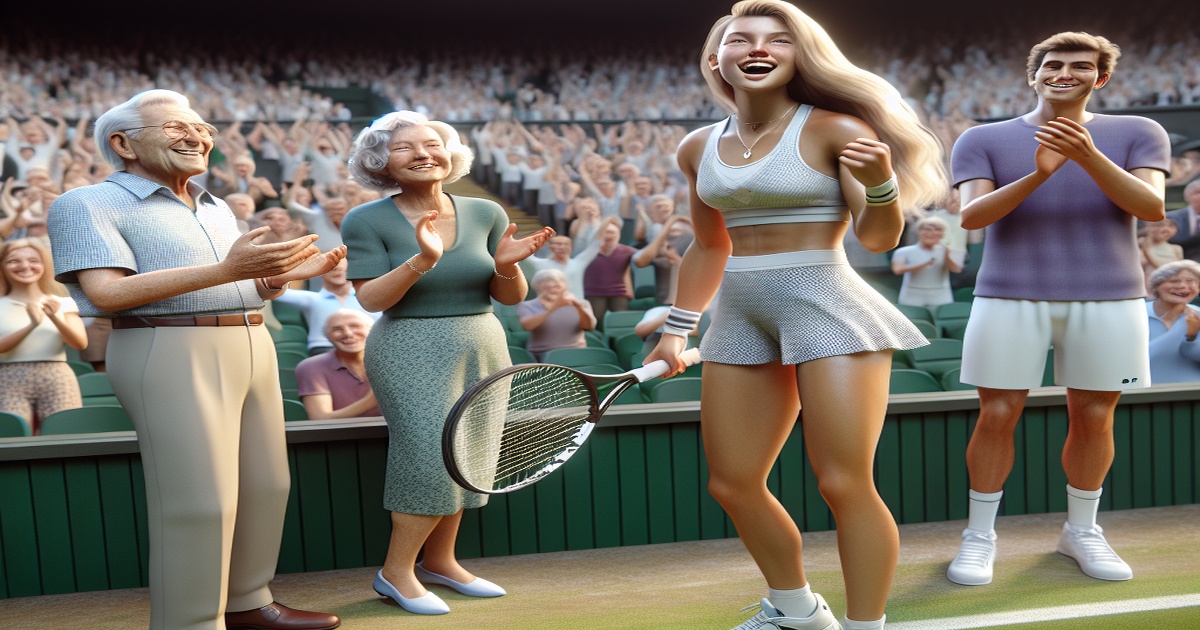 Main image to the post Amanda Anisimova Celebrates Grand Slam Semifinal with Family at Wimbledon
