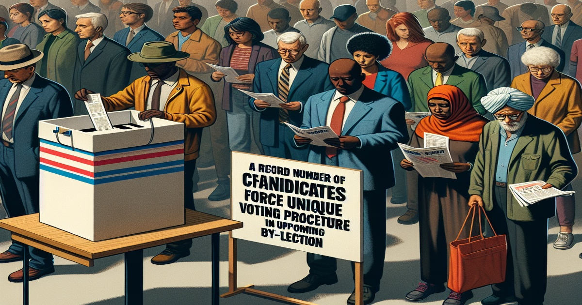 Main image to the post A Record Number of Candidates Force Unique Voting Procedure in Upcoming By-Election