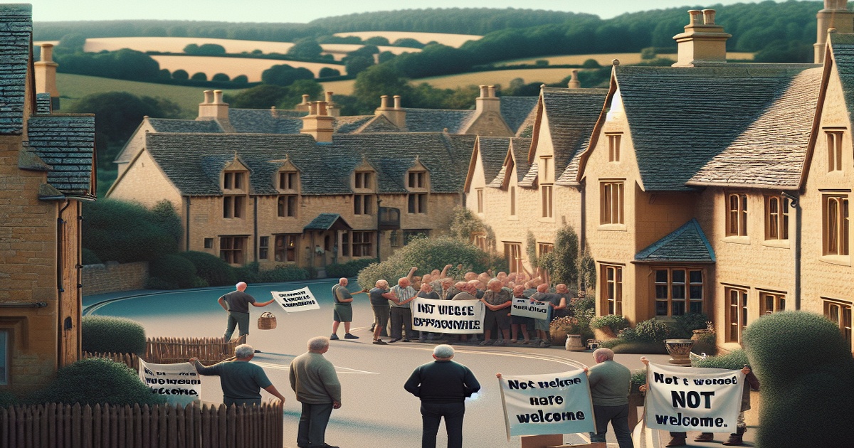 Main image to the post Not Welcome" Party Greets US Vice-President in Cotswolds