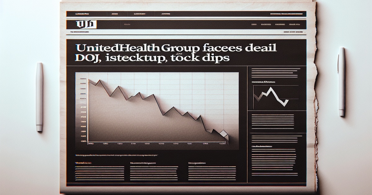 Main image to the post UnitedHealth Group Faces DOJ Investigation, Stock Price Dips
