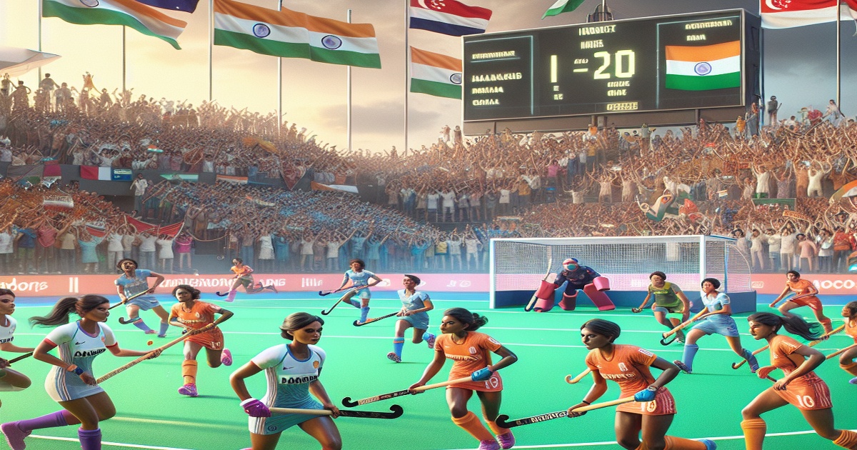 Indian Women's Hockey Team Dominates Singapore with 12-0 Victory in Asia Cup