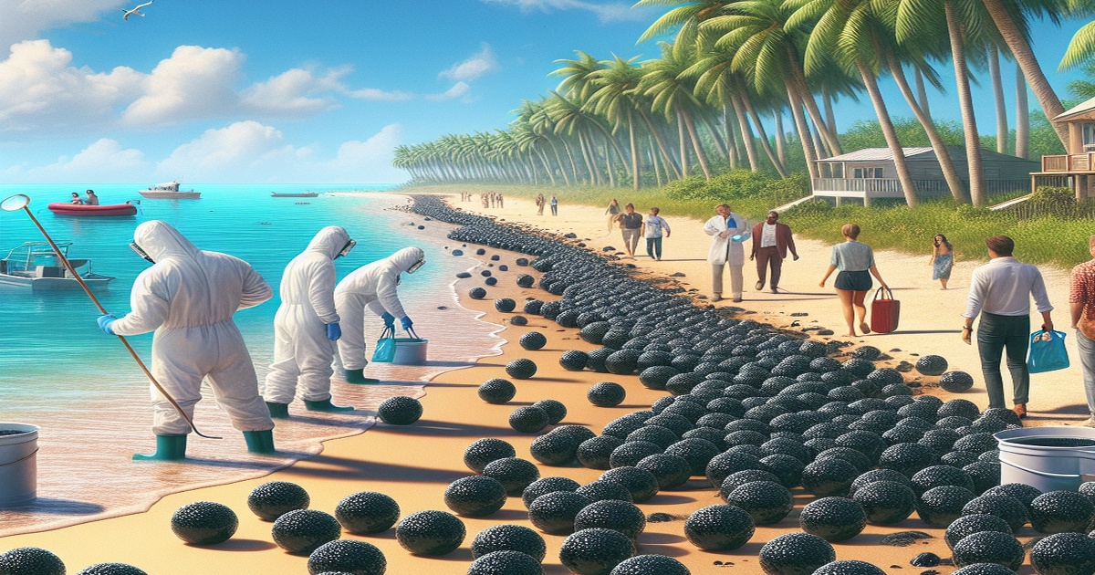 Main image to the post Mysterious Tar Balls Wash Ashore Along South Florida Beaches