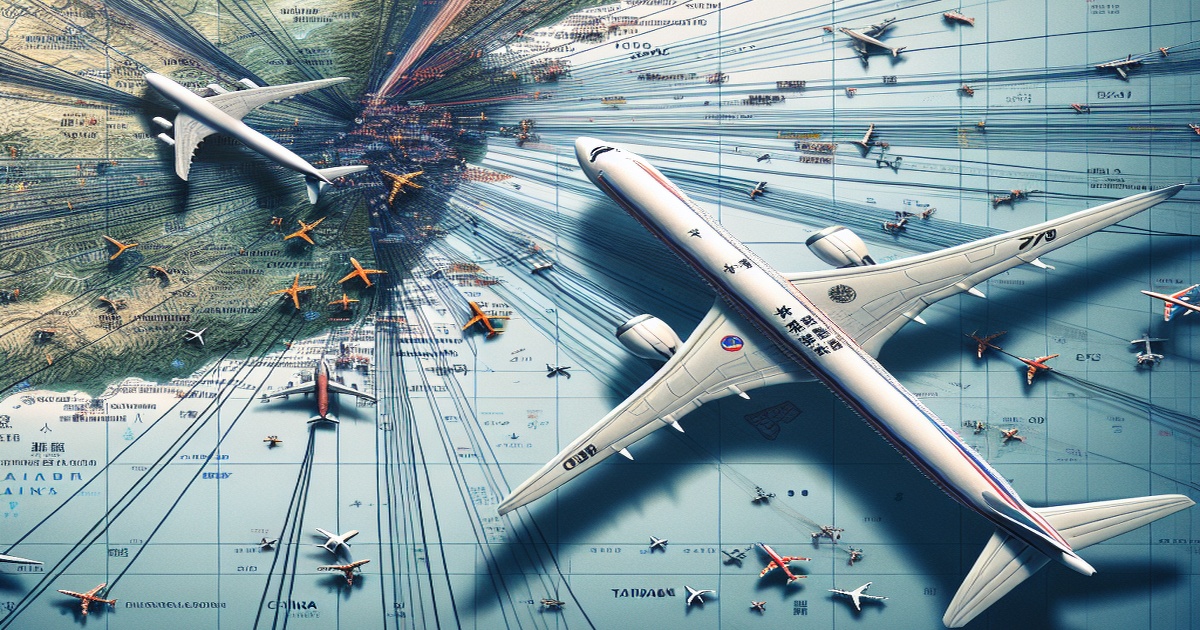 Main image to the post China Expands Controversial Flight Route Amid Rising Tensions with Taiwan