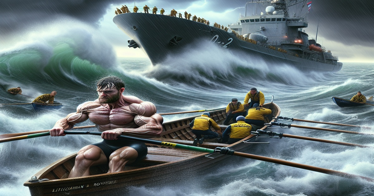 Main image to the post Lithuanian Rower Rescued by Australian Navy After Encountering Cyclone in Pacific Crossing Attempt