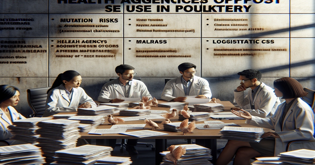 Main image to the post Health Agencies Oppose Use in Poultry, Citing Mutation Risks and Logistical Challenges.