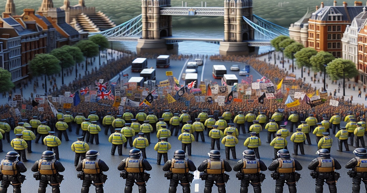 Main image to the post Increased Police Presence for Competing Protests in London This Weekend