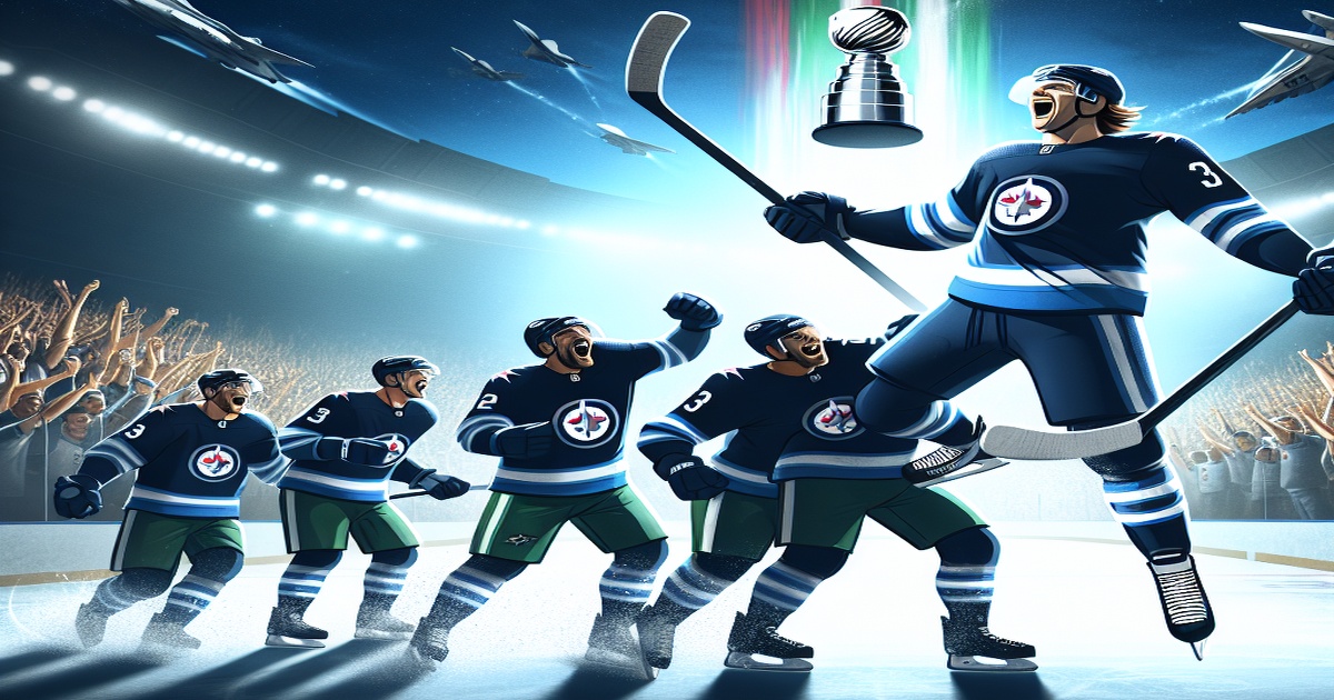 Main image to the post "Connor Leads Jets to Decisive Victory Over Stars, Extending Division Lead"