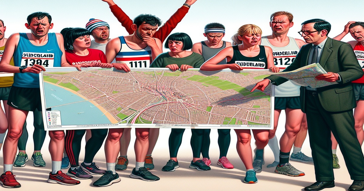 Runners Receive Sunderland Map, Sparking Confusion and Apologies