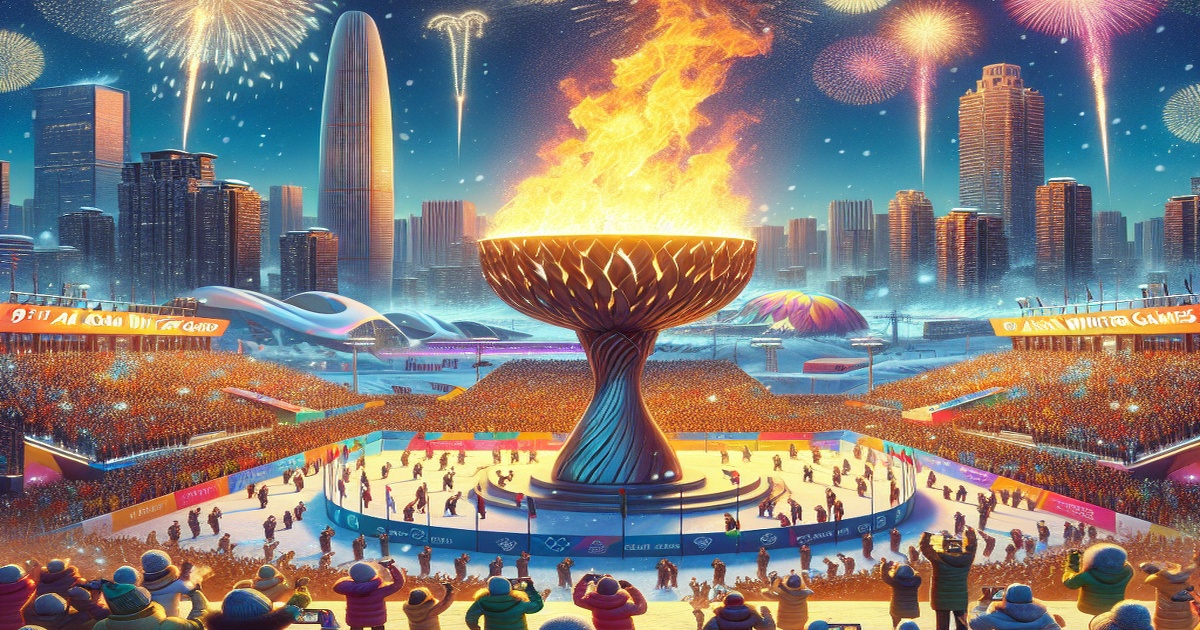 Main image to the post Harbin Ignites the Flame for the 9th Asian Winter Games