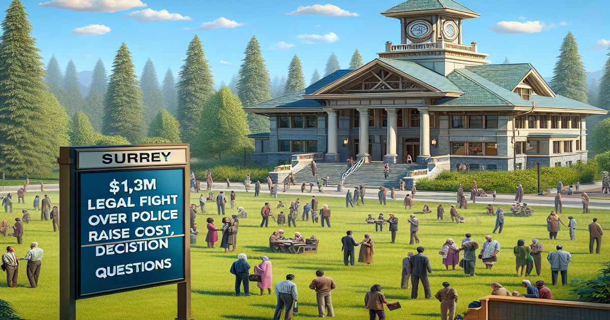 Main image to the post Surrey's $1.3M Legal Fight Over Police Raises Cost, Decision Questions
