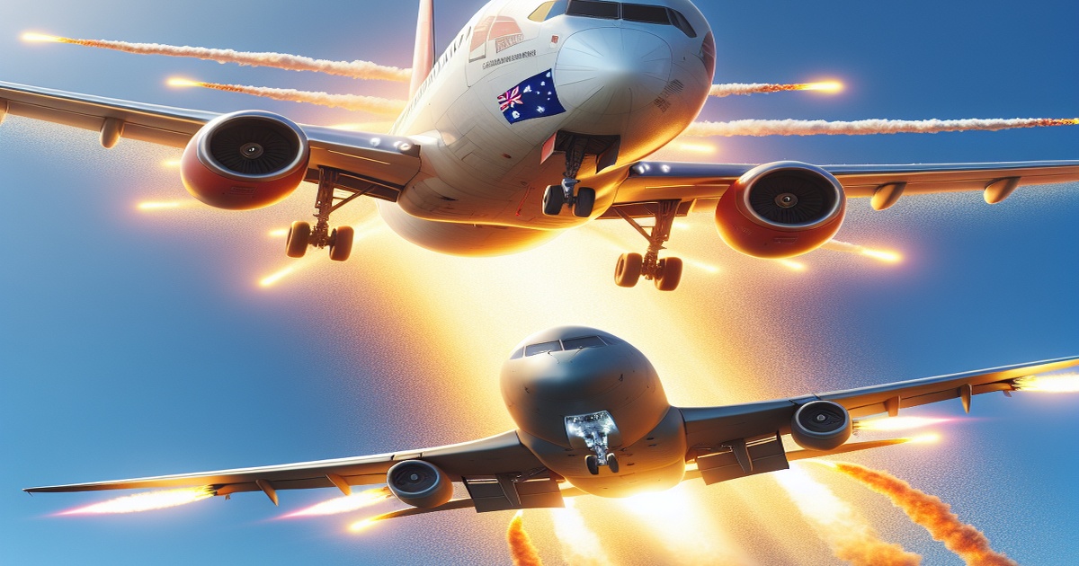 Main image to the post Australian Plane Nearly Hit by Flares in "Unsafe" Encounter with Chinese Jet