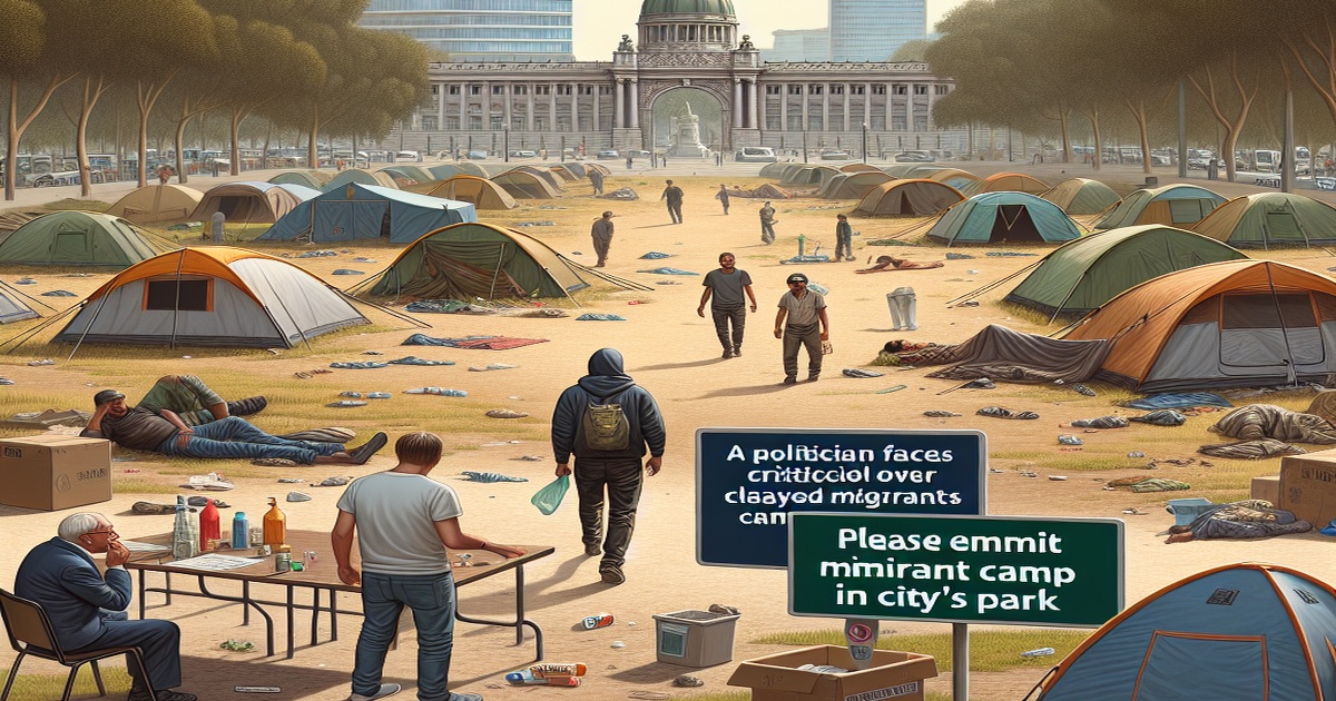 Main image to the post Mayor Sadiq Khan Faces Criticism Over Delayed Closure of Migrant Camp in London's Park Lane