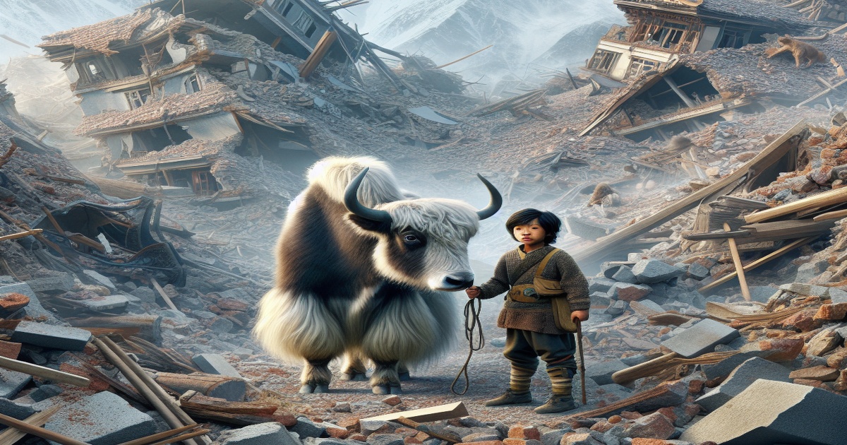 Main image to the post A Boy's Rescue of an Injured Yak in Earthquake-Stricken Xizang