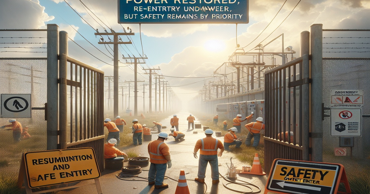 Main image to the post Power Restored, Re-entry Plans Underway, but Safety Remains Top Priority