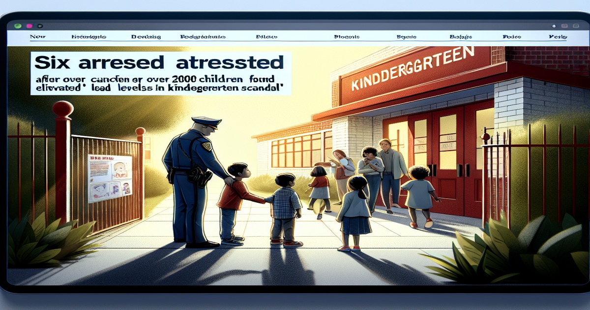 Main image to the post Six Arrested After Over 200 Children Found With Elevated Blood Lead Levels in Kindergarten Scandal