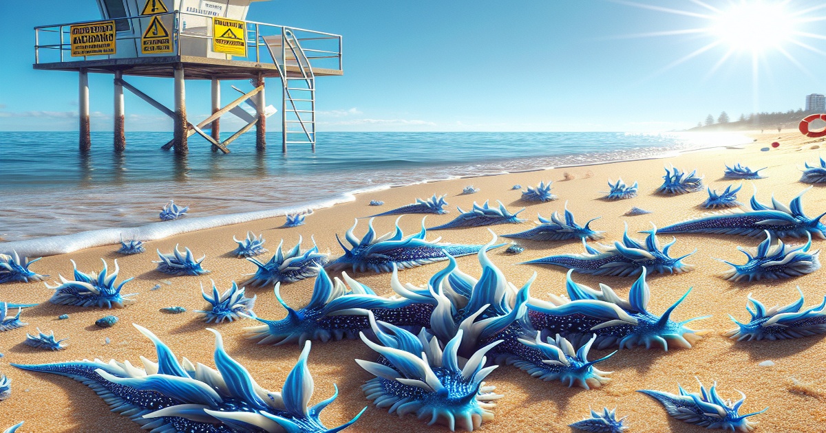 Main image to the post Blue Dragons Prompt Beach Closures and Safety Warnings